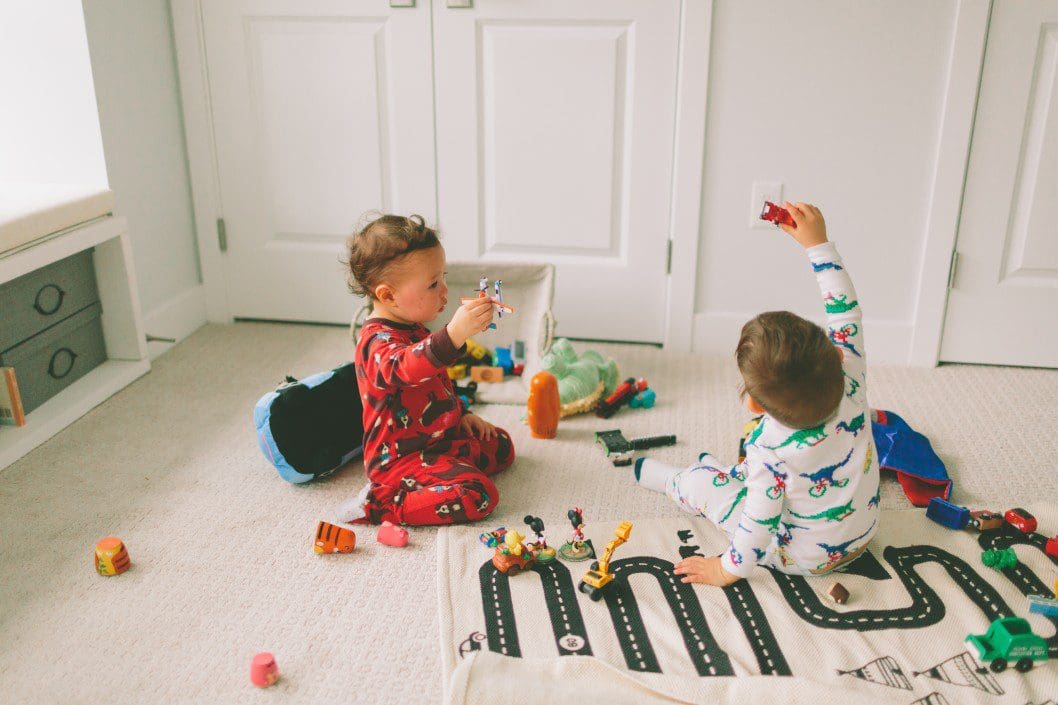 Children playing.