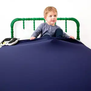 compression sheet to support autistic child's sensory needs.